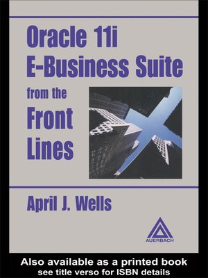 cover image of Oracle 11i E-Business Suite from the Front Lines